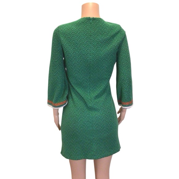 Esley Women’s Green Boho Embroidered Sweater Dress Size Medium - Picture 4 of 7